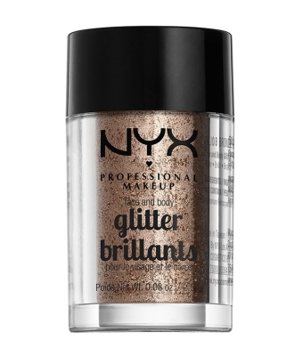 Glitter pulbere nyx professional makeup face and body glitter bronze