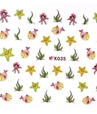 BB Nail Sticker K035