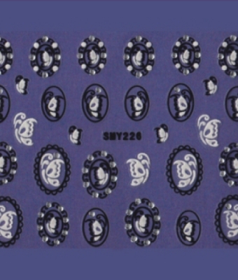 BB Nail Sticker SMY226 Black