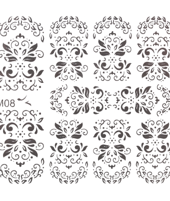 BB Nail Sticker M08